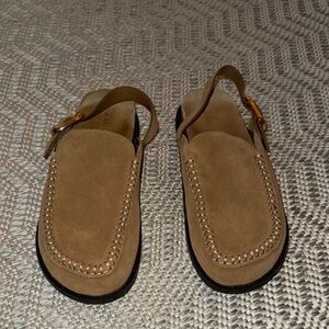 Women’s Zara Flat Suede Sandals Clogs